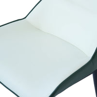 Vegan Full Back Dining Chair | White Seat Set of 2
