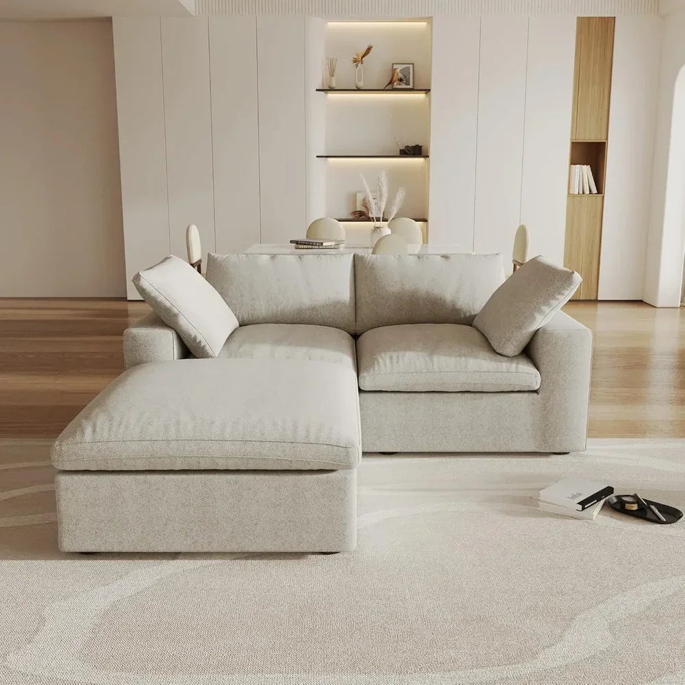 WJS Christmas Sofa Sale WJS Home Deluxe Khaki Chaise Modular Sofa