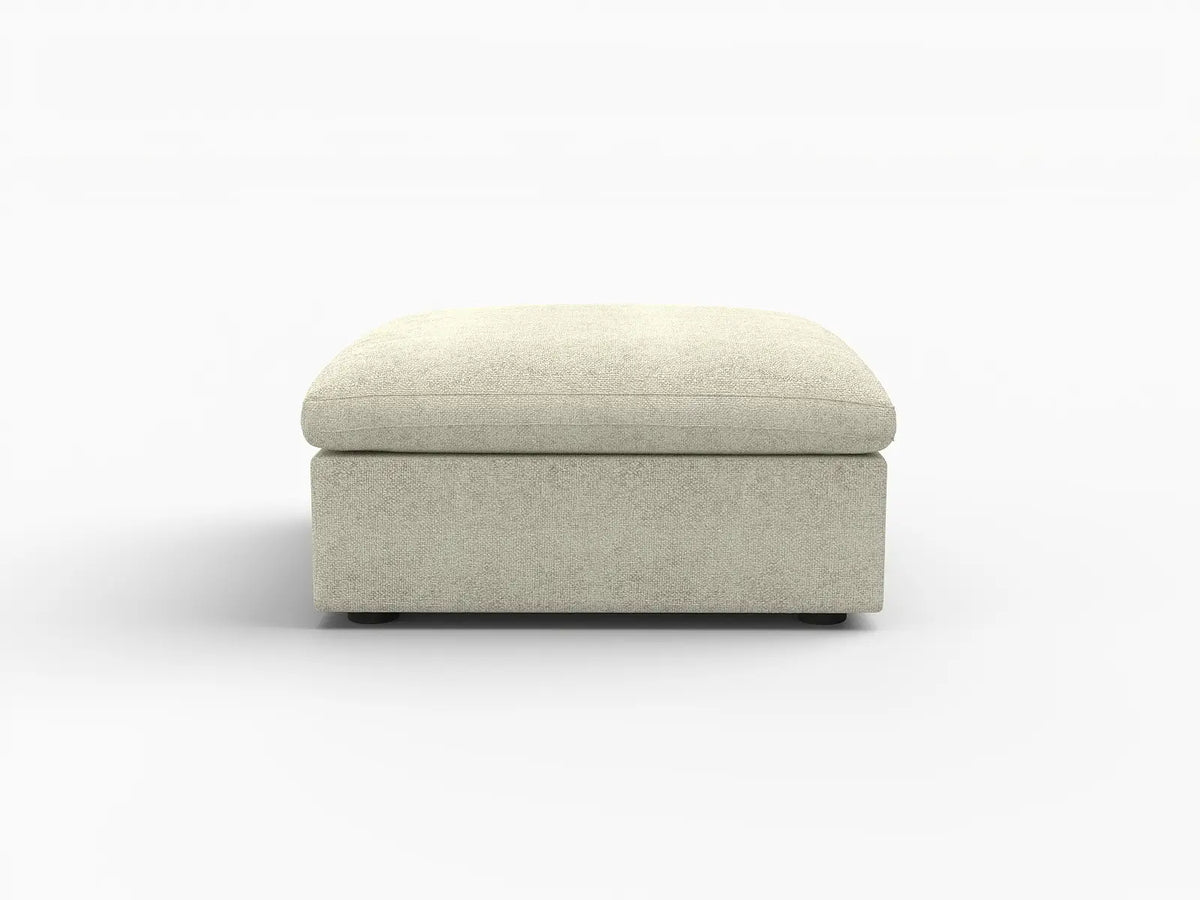 WJS Home 1 Piece Cotton and Linen Khaki Ottomans 40 Removable _ Washable Covers_4
