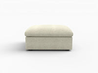 WJS Home 1 Piece Cotton and Linen Khaki Ottomans 40 Removable _ Washable Covers_4