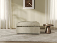 WJS Home 1 Piece Cotton and Linen Khaki Ottomans 40 Removable _ Washable Covers_8
