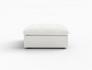 Deluxe Premium Cloud Sectional Sofas Covers | White Cotton and Linen Sofa Cover for Ottoman