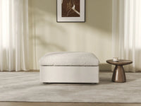 WJS Home 1 Piece Cotton and Linen White Ottomans 40 Removable _ Washable Covers_8