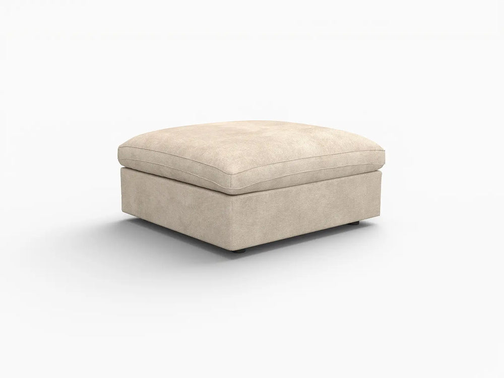 WJS Home 1 Piece Linen Khaki Ottoman_5