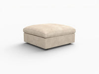 WJS Home 1 Piece Linen Khaki Ottoman_5