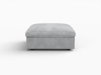WJS Home 1 Piece Linen Light Grey Ottomans 40 Modular Design 1 Seater_12