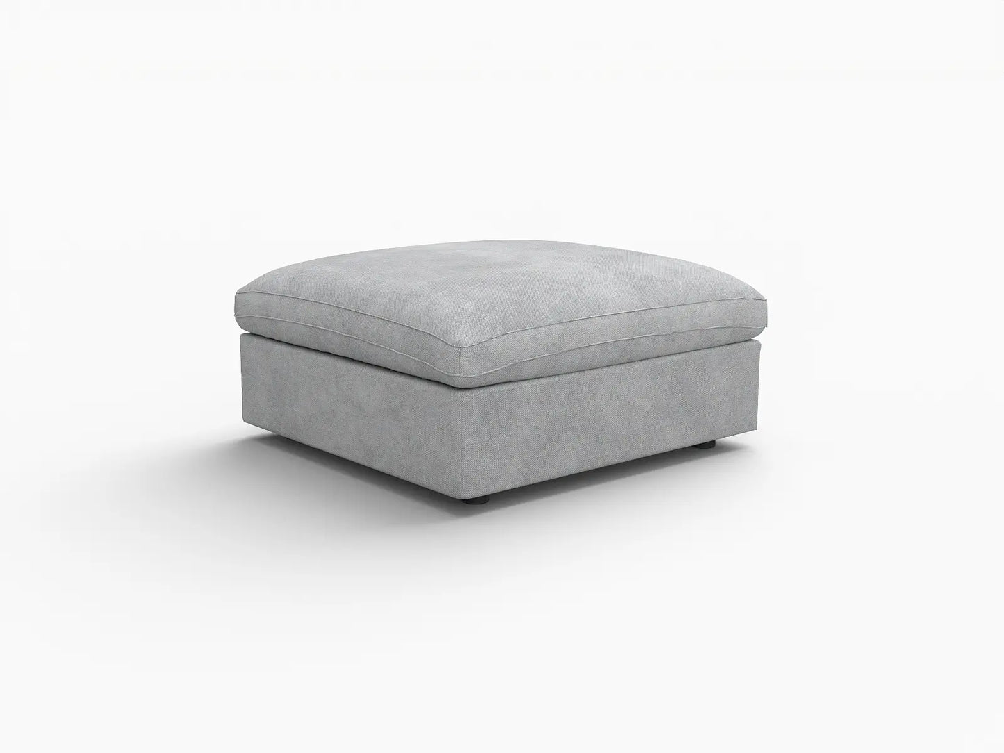 WJS Home 1 Piece Linen Light Grey Ottomans 40 Modular Design 1 Seater_13