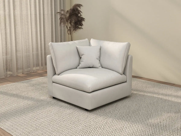 Sofás seccionales Deluxe Slope Cloud | Sofá individual de lino negro de una pieza, 101 cm, respaldo ajustable y cojines, monoplaza