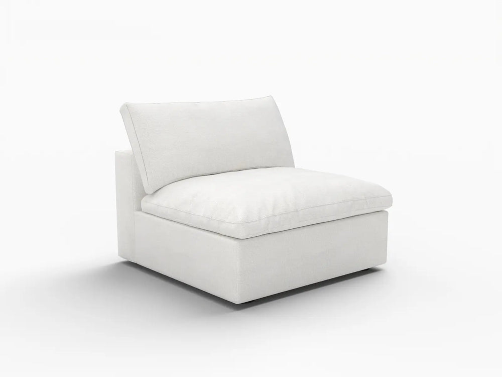 WJS Home 1 Piece White Cotton and Linen Armless Single Sofa 1 Seater_5_3bc552ba d6ce 4125 b4a0 a3c9d341a134