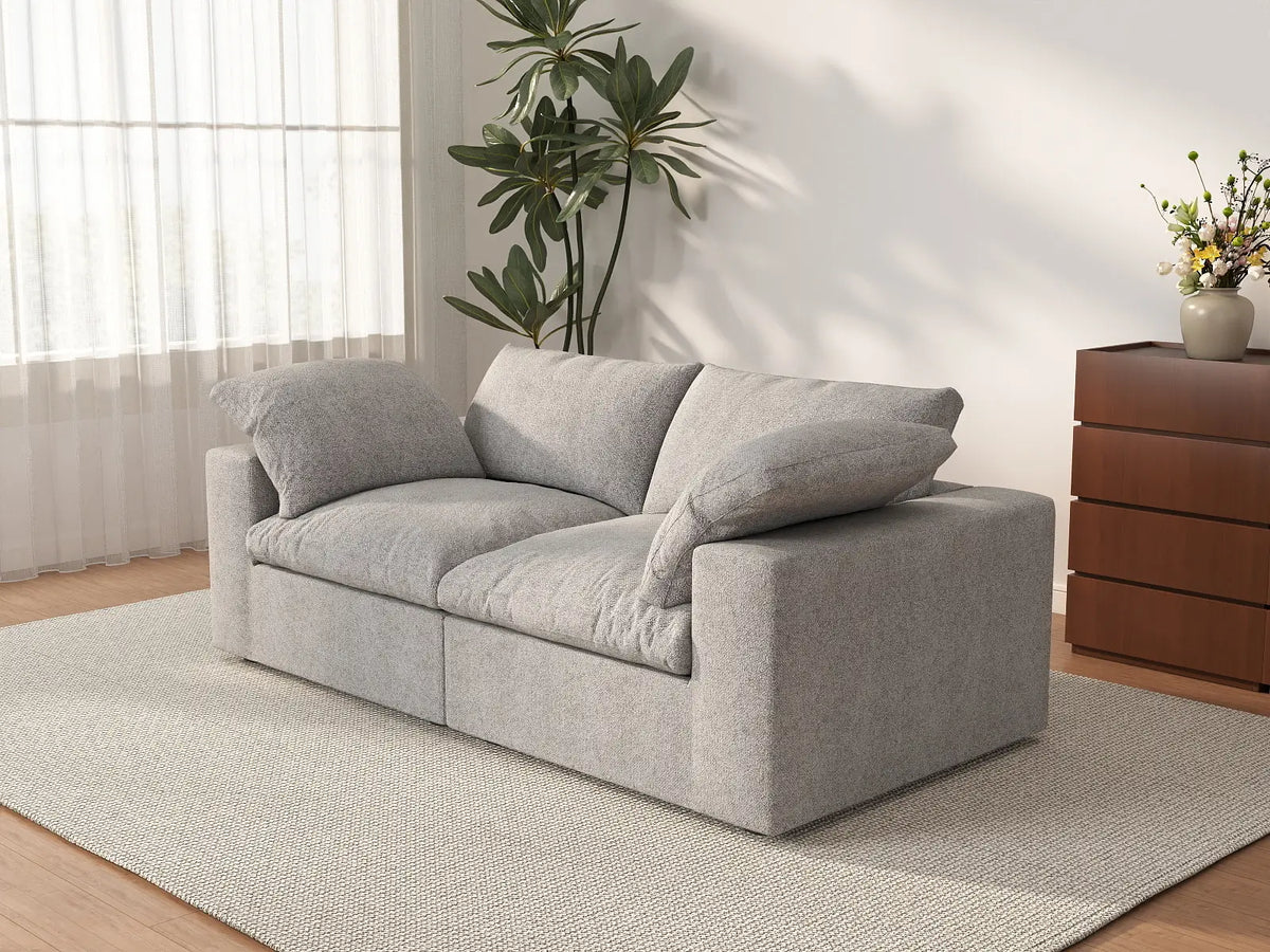 WJS Home 2 PieceCottonandLinenLightGreyLoveseats80Removable_WashableCovers2 Seater_3