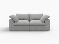 WJS Home 2 PieceCottonandLinenLightGreyLoveseats80Removable_WashableCovers2 Seater_4