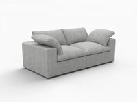 WJS Home 2 PieceCottonandLinenLightGreyLoveseats80Removable_WashableCovers2 Seater_5