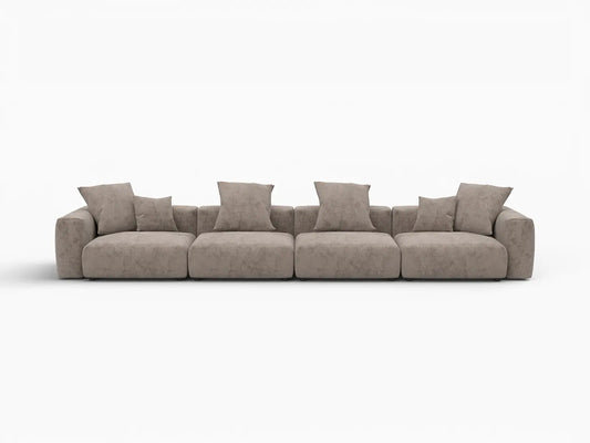 WJS Home 4 PieceBrownCorduroyCouchSectionals4 Seater_4
