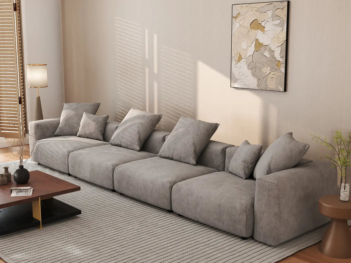 WJS Home 4 PieceBrownCorduroyCouchSectionals4 Seater_8