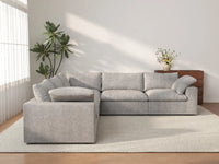 WJS Home 5 Piece Cotton and Linen Light Grey V shaped Sectionals 160 Removable _ Washable Covers 5 Seater_2