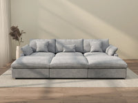 WJS Home 6 PieceLinenLightGreyPitSectionals120AdjustableBackrestPillows3 Seater_2