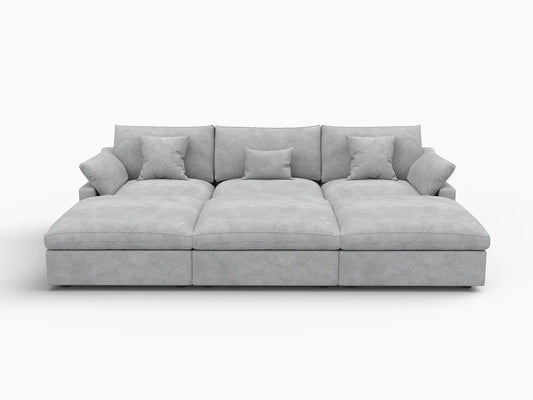 WJS Home 6 PieceLinenLightGreyPitSectionals120AdjustableBackrestPillows3 Seater_4