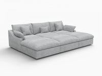 WJS Home 6 PieceLinenLightGreyPitSectionals120AdjustableBackrestPillows3 Seater_5