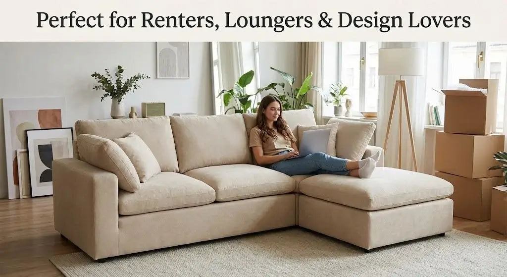 WJS Home Cloud Sofa perfect for renters_ loungers and design lovers _ pet owners