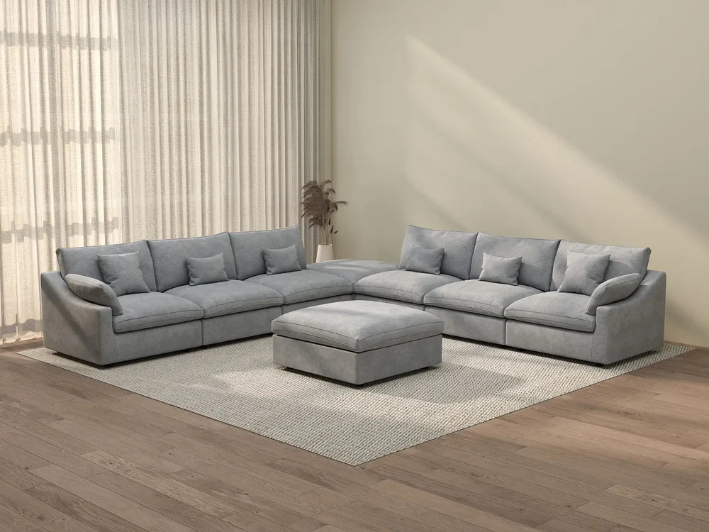 WJS Home Deluxe 6 Seater Modular Set
