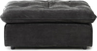 Deluxe Adjustable Cloud Sectional Sofas | Grey Frosted Velvet Ottomans