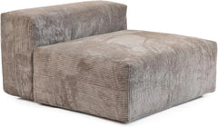 Matrix Modern Modular Sofas | Brown Corduroy Armless Single Sofa 1-seater