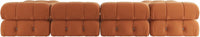 Matrix Minimalist Modular Sofas | Orange Velvet Couch Sectionals 4-seaters