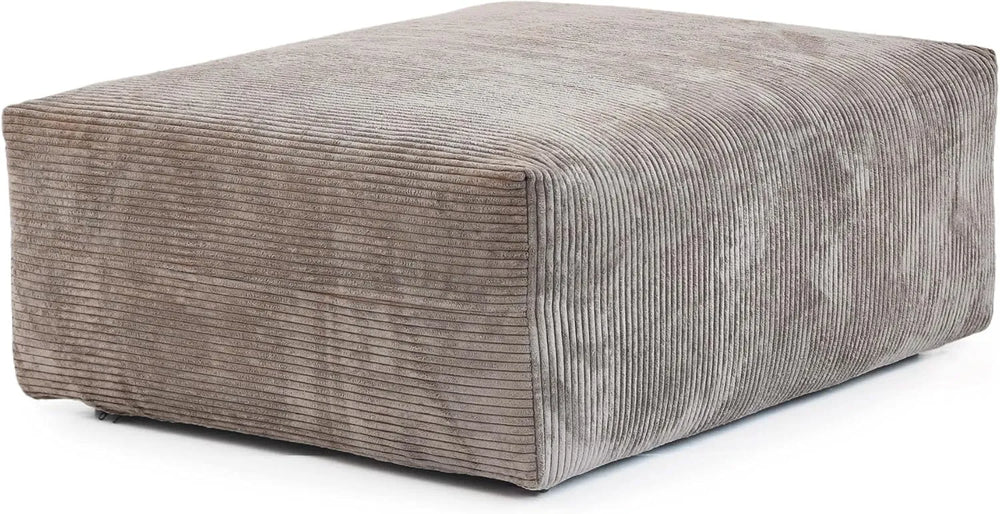Matrix Modern Modular Sofas | Brown Corduroy Ottomans