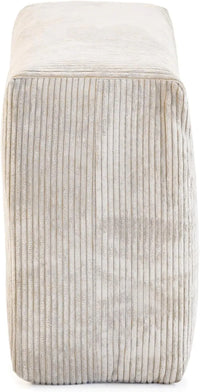 Matrix Modern Modular Sofas | Beige Corduroy Ottomans