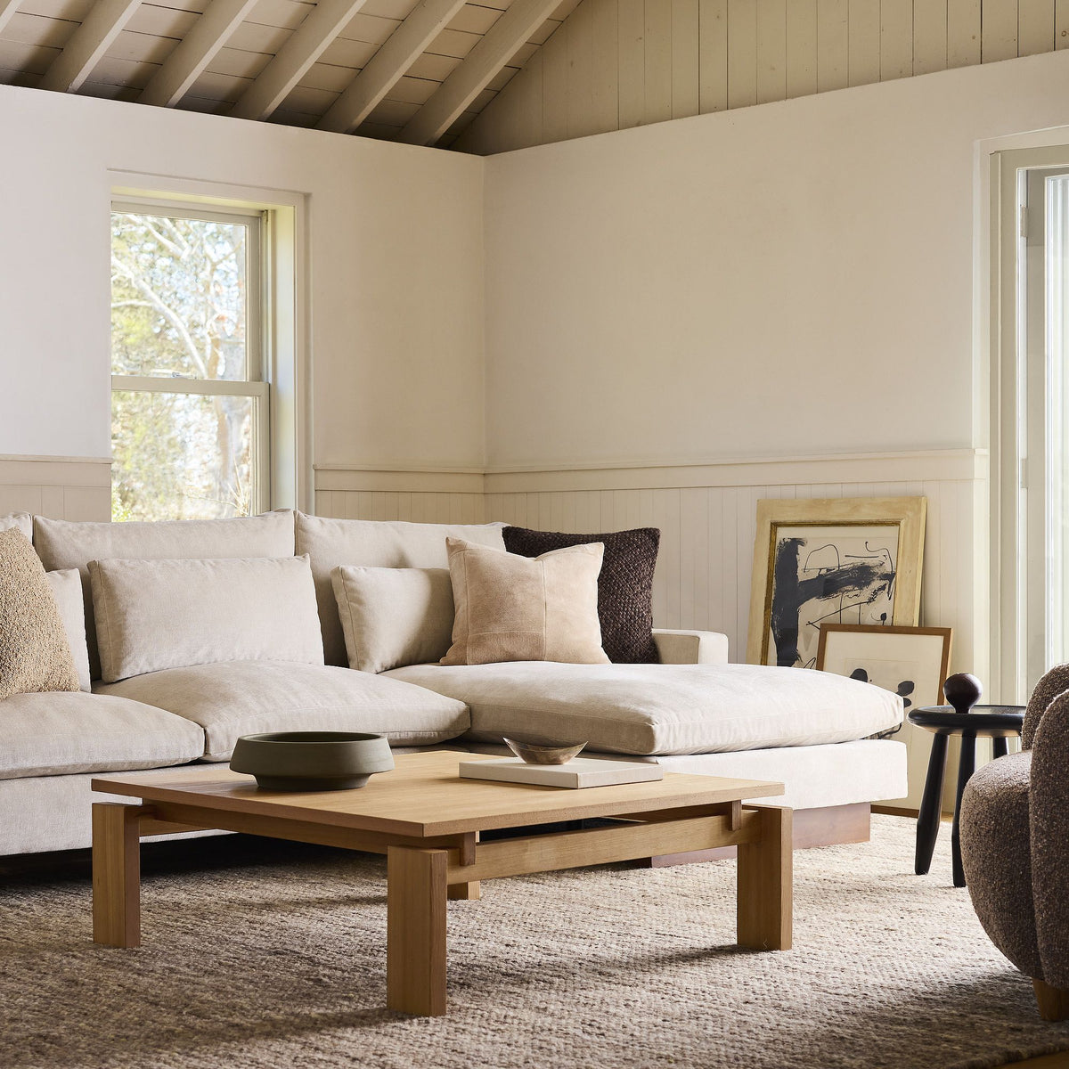 West Elm Beige Cloud Couch Dupe  Best Modern and Structured Look