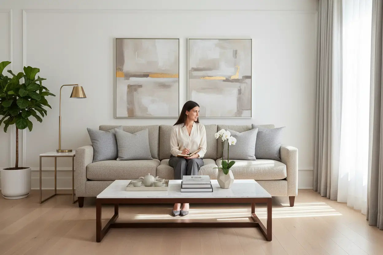 ¿Qué es un sofá normal (de asiento estándar)?