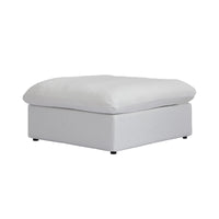Deluxe Premium Cloud Sectional Sofas Covers | White Cotton and Linen Sofa Cover for Ottoman