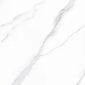 Marbella Sintered Stone Dining Table | 59" White Gloss Round With Metal Base