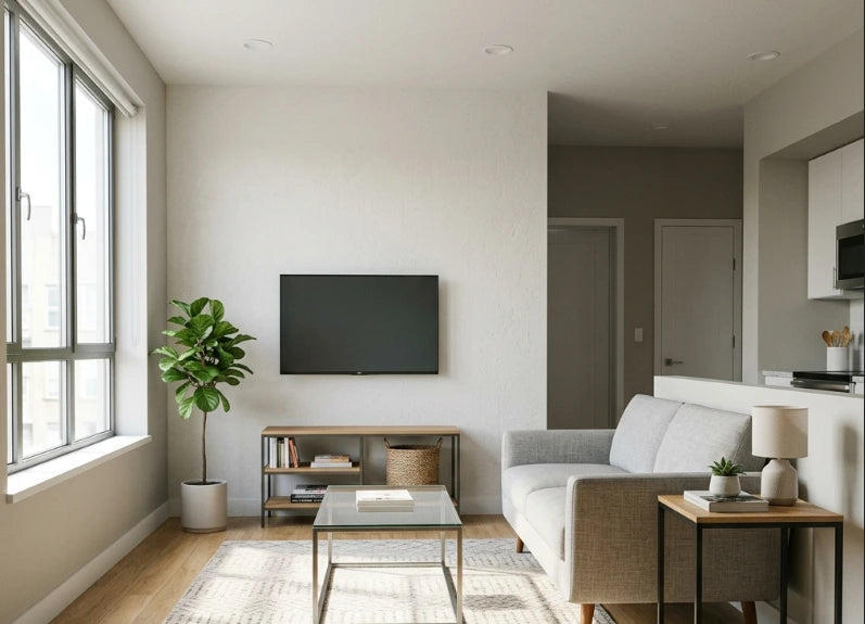 a picture of Dark or East/North-Facing Apartment layout ideas