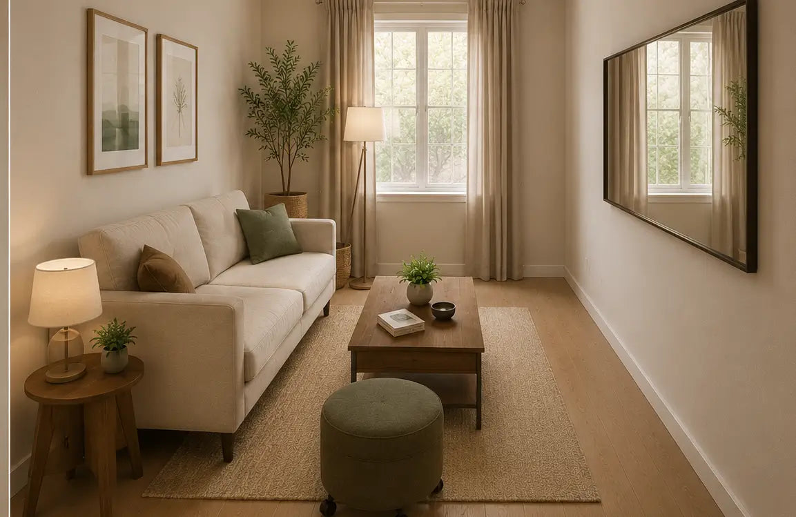 a picture of narrow room layout ideas