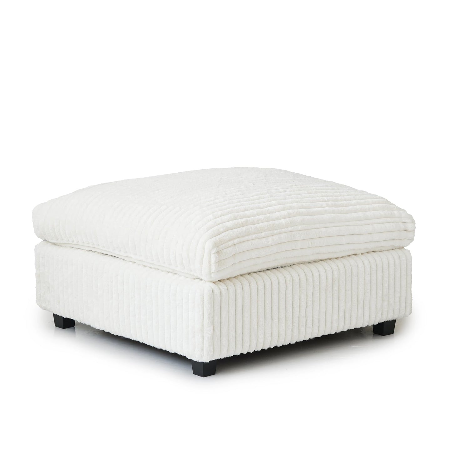Cloud Couch Modular Sectional Sofa,157" Oversized U Shaped Couch with Ottoman,6 Seater Convertible Sofa,Comfy Plush Couches for Living Room,Covers Washable&amp;Replaceable (White)