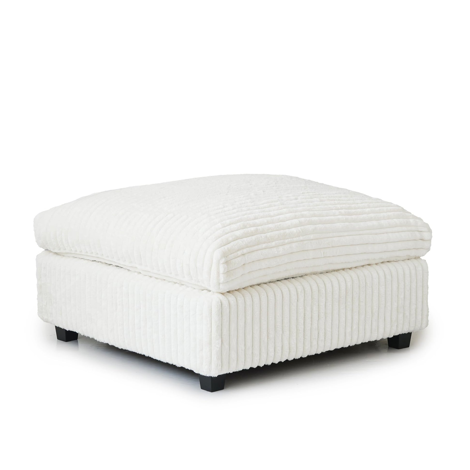 Cloud Couch Modular Sectional Sofa,157" Oversized U Shaped Couch with Ottoman,6 Seater Convertible Sofa,Comfy Plush Couches for Living Room,Covers Washable&amp;Replaceable (White)