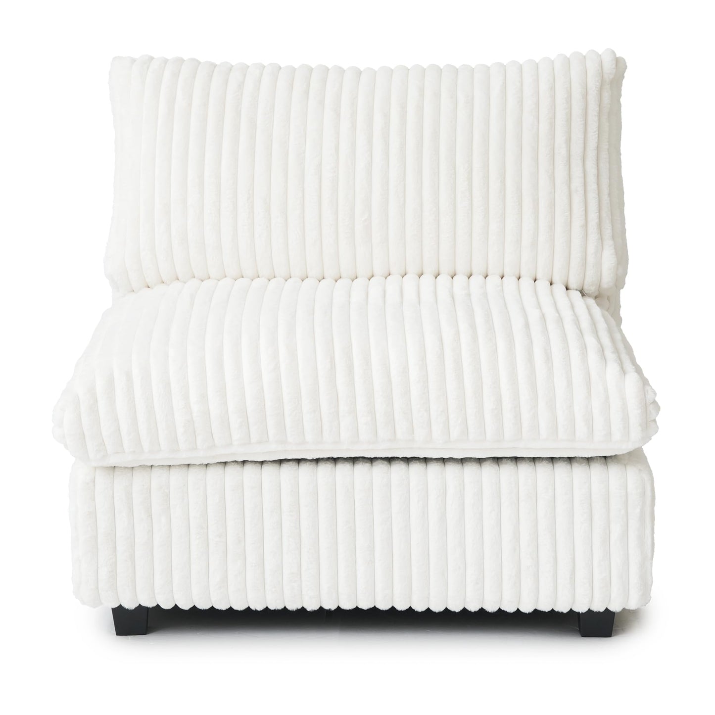 Cloud Couch Modular Sectional Sofa,157" Oversized U Shaped Couch with Ottoman,6 Seater Convertible Sofa,Comfy Plush Couches for Living Room,Covers Washable&amp;Replaceable (White)