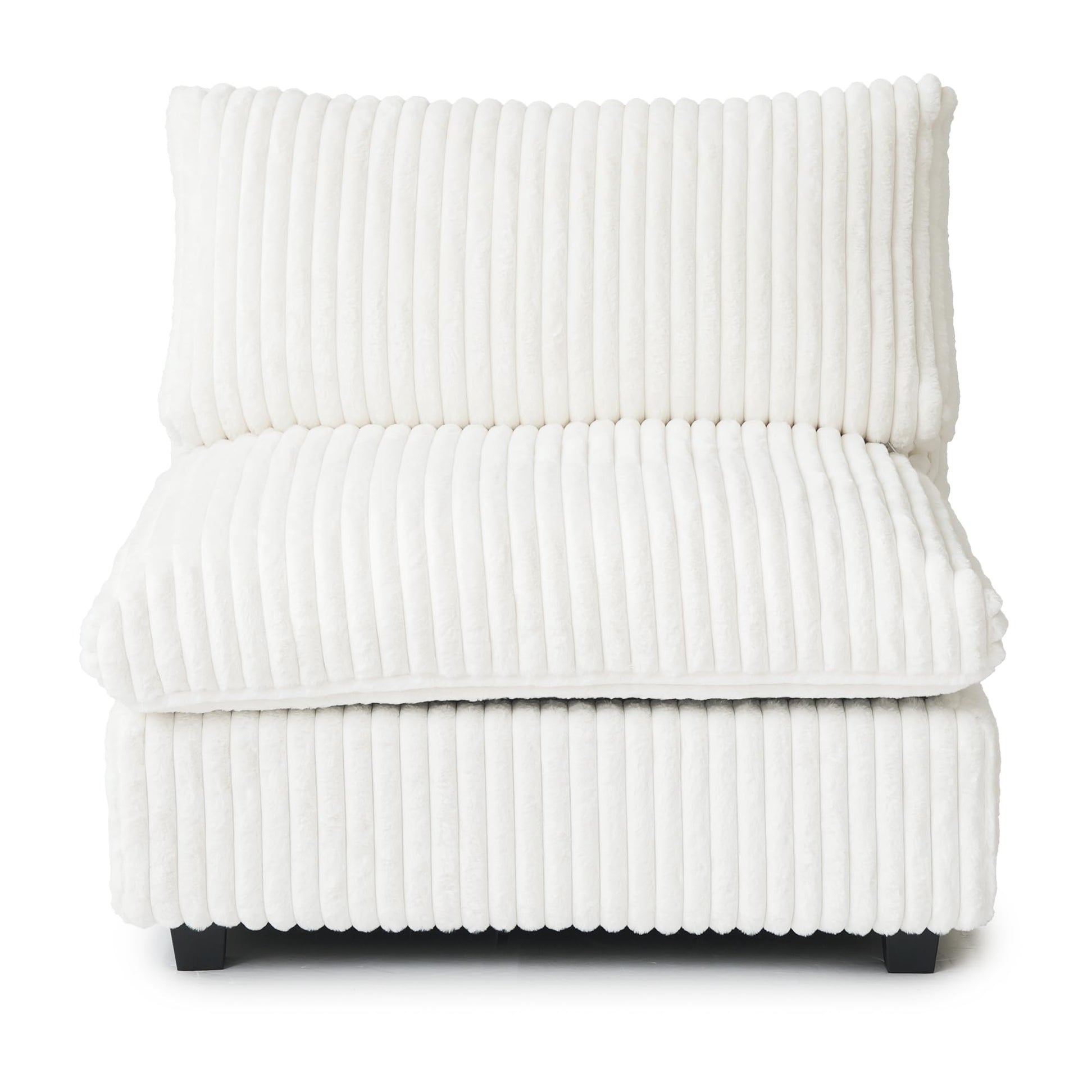 Cloud Couch Modular Sectional Sofa,157" Oversized U Shaped Couch with Ottoman,6 Seater Convertible Sofa,Comfy Plush Couches for Living Room,Covers Washable&amp;Replaceable (White)