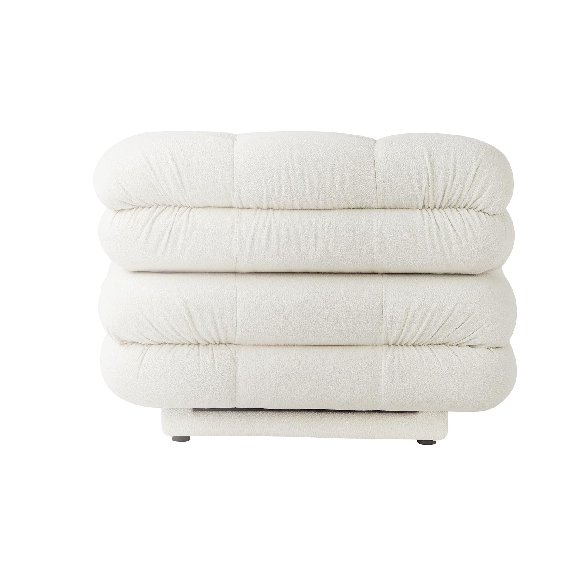 Modular Sectional Couch for Living Room, 109.83" Inline L Shaped Sofa Couch, Minimalist Sofa Couch,3 Seater and 1 Ottoman Deep Seat Couch Deep Seat (Beige, 4 Seater)