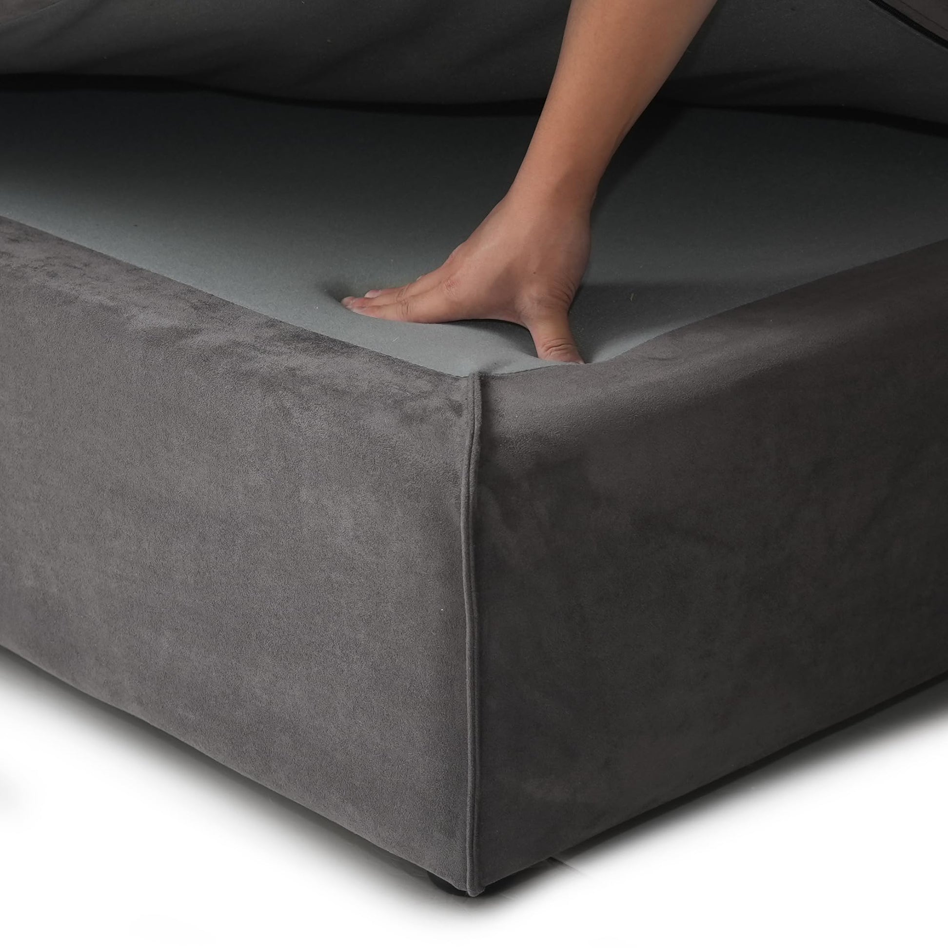 Cloud Modular Sectional Sofa, Luxury Velvet Couch Sofas for Living Room,74inch Corner Seater
