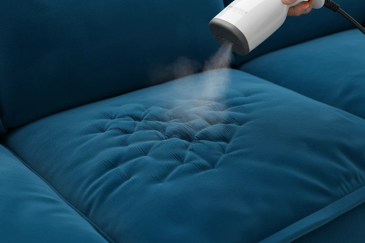 cons of velvet sectional sofa: Crush Marks Don't Always Recover