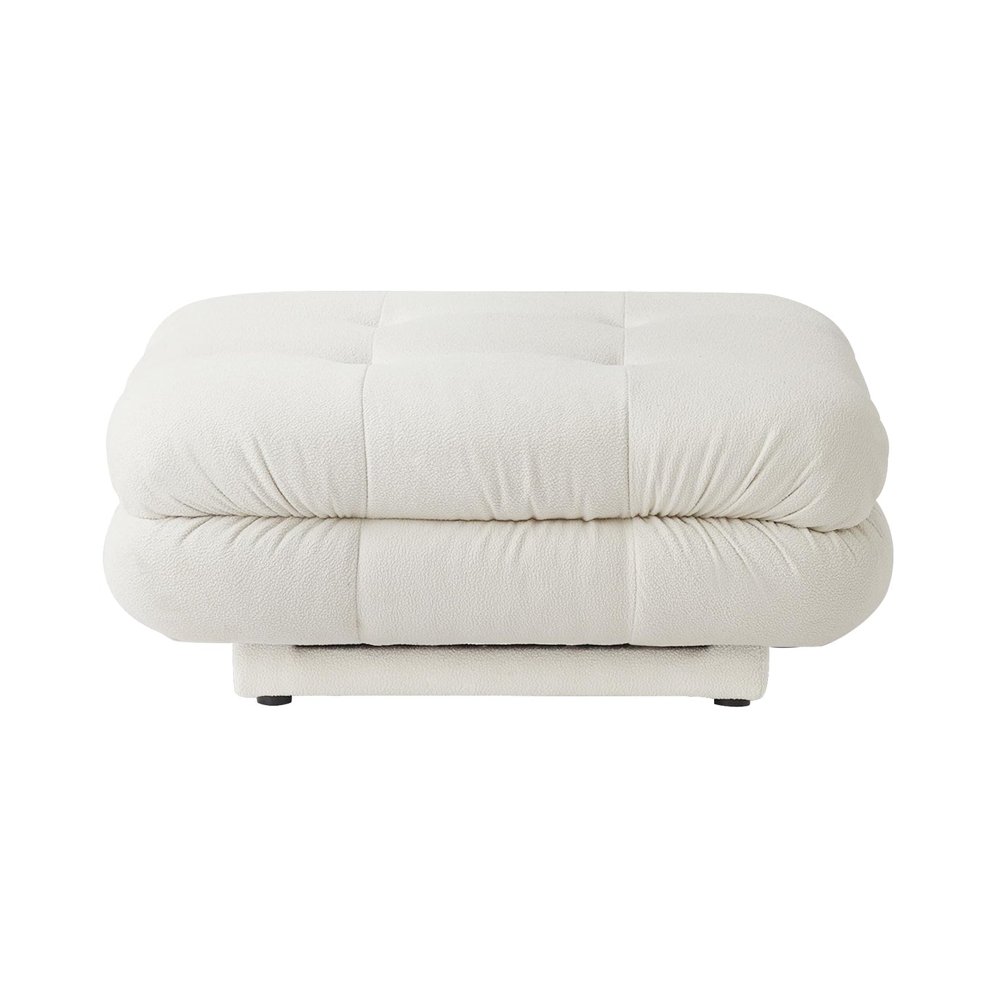Modular Sectional Couch for Living Room, 109.83" Inline L Shaped Sofa Couch, Minimalist Sofa Couch,3 Seater and 1 Ottoman Deep Seat Couch Deep Seat (Beige, 4 Seater)