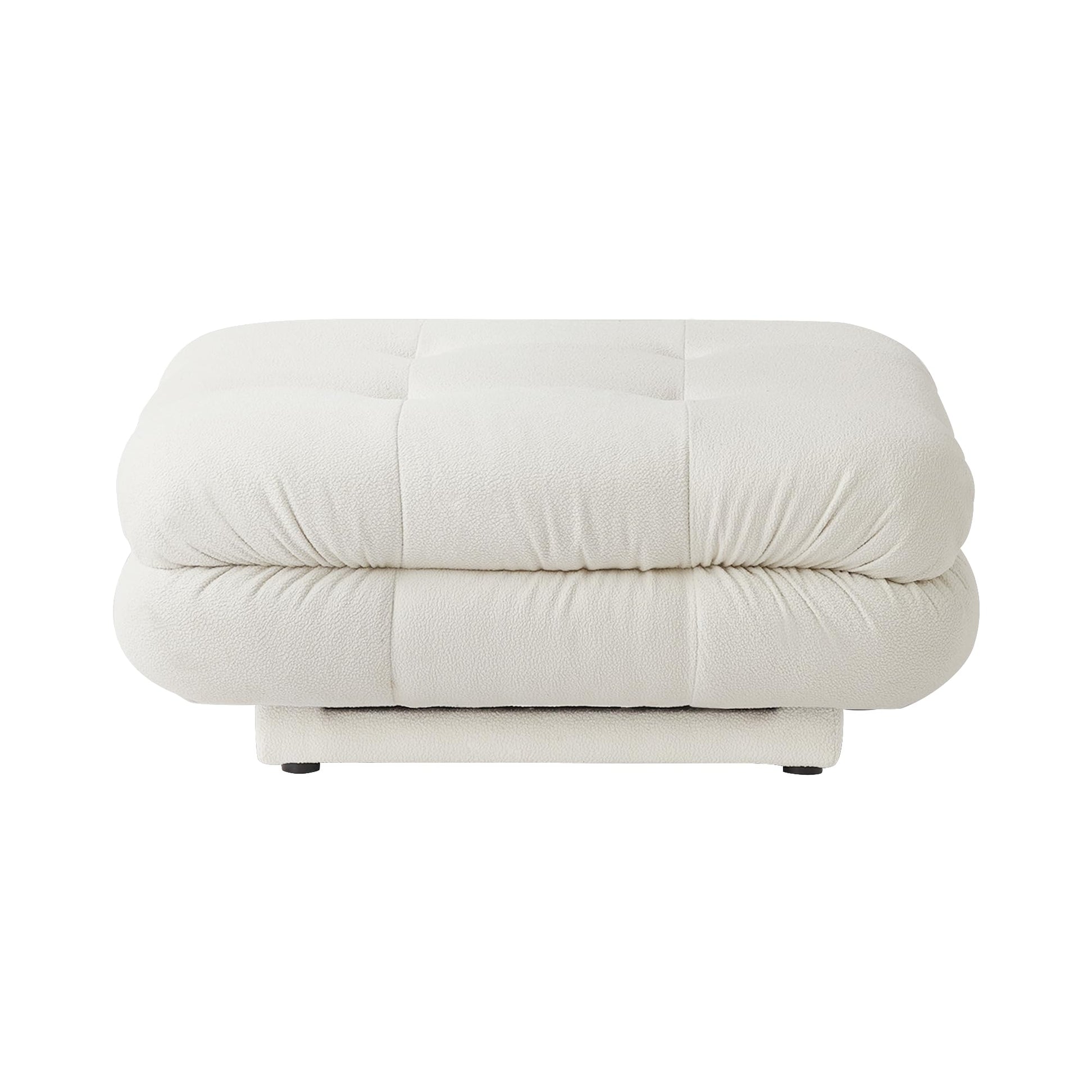 Modular Sectional Couch for Living Room, 109.83" Inline L Shaped Sofa Couch, Minimalist Sofa Couch,3 Seater and 1 Ottoman Deep Seat Couch Deep Seat (Beige, 4 Seater)