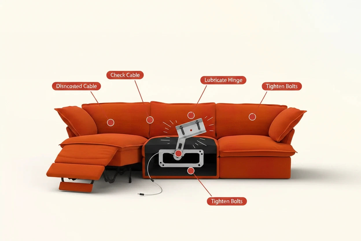 how to fix a sofa or recliner or sofa bed mechanisam