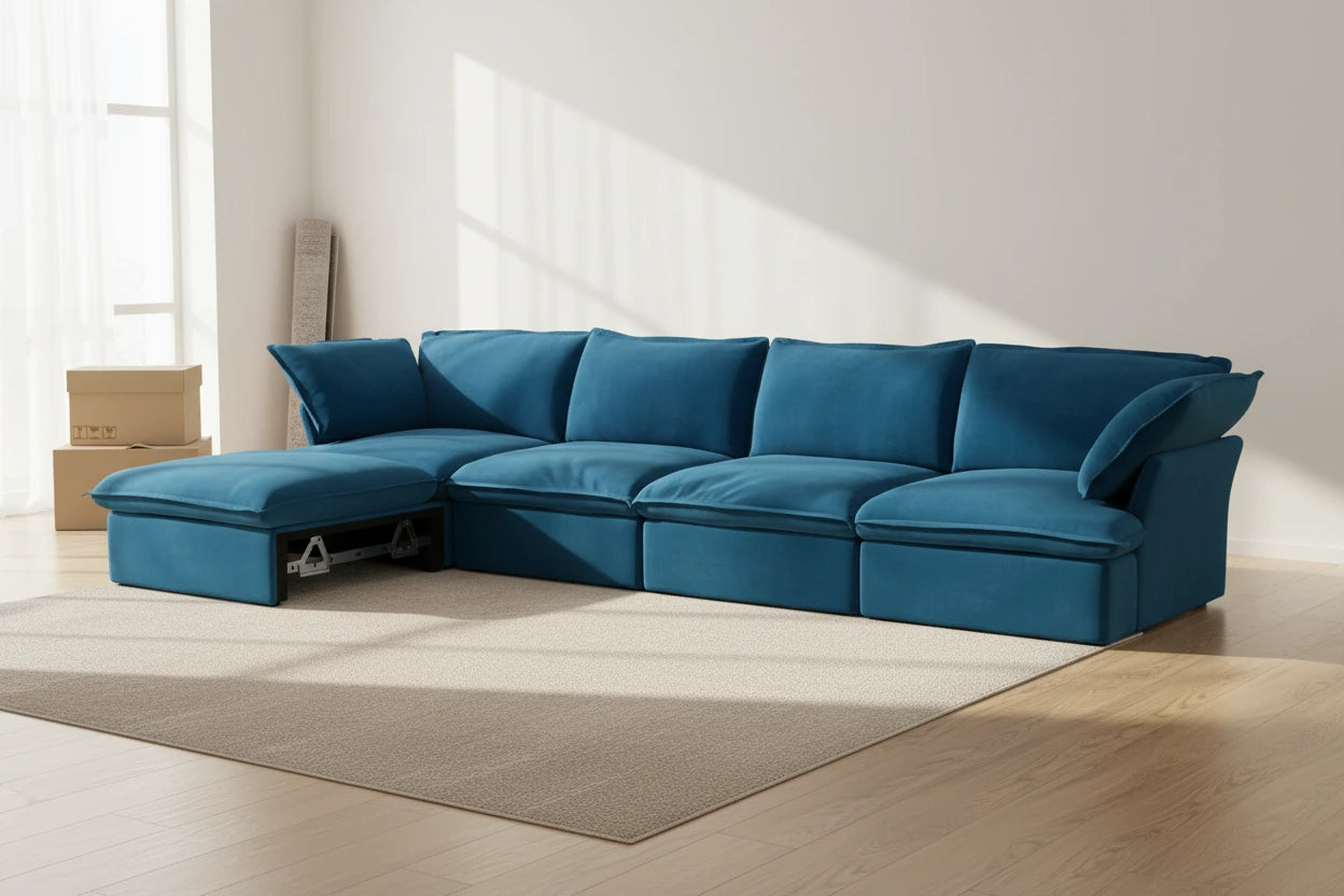 pros of sectional sofa:  Modular Pays Off Over Time