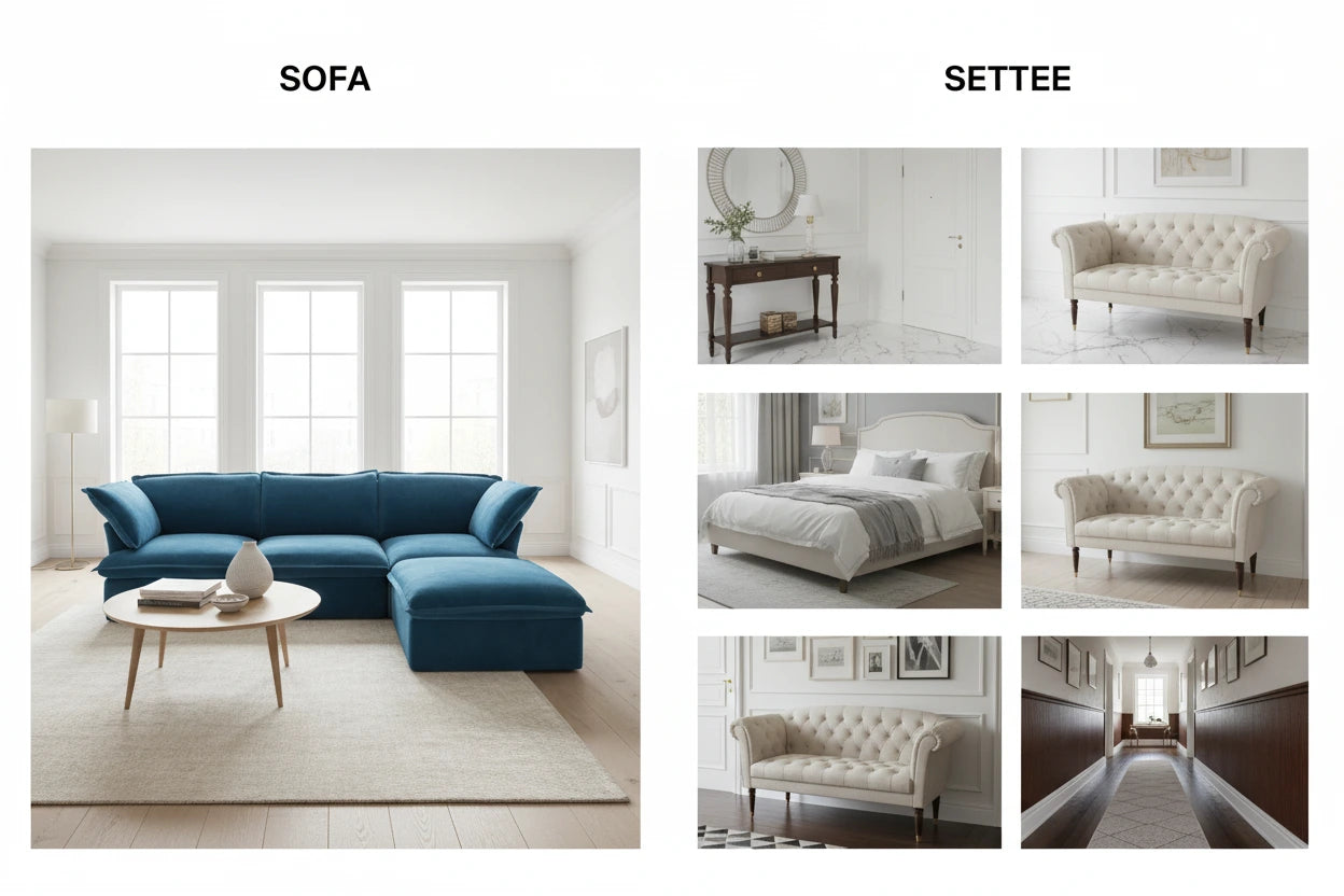 sofa vs. settee: Placement — Where Each Piece Actually Lives